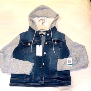 Brand new slightly cropped girls jean jacket